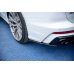 Накладки сплиттеры боковые на задний бампер на Audi A6 C8 S-Line
